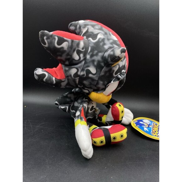 Toy Factory Sega Sonic The Hedgehog Shadow Plush 12" New 2023 - Picture 3 of 10